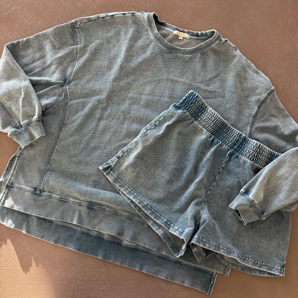 Z Supply | Weekender | Sz Medium | Indigo Short Set